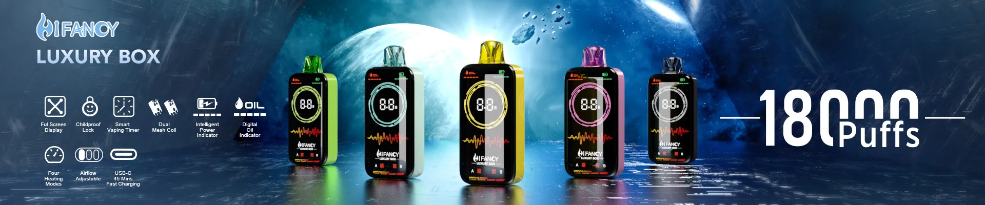 HIFANCY LUXURY BOX 18000 Vape Poster Image